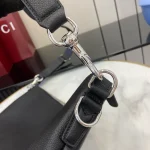 GUCCI GG Signature中號黑色粒面斜揹包-801887：圖片 5