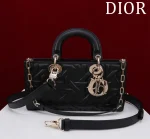 Dior Lady 藍色牛仔布 斜挎包中號MM-M0540：圖片 2