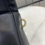 GUCCI GG Milano小號黑絎縫皮革手挽包-806016：圖片 12