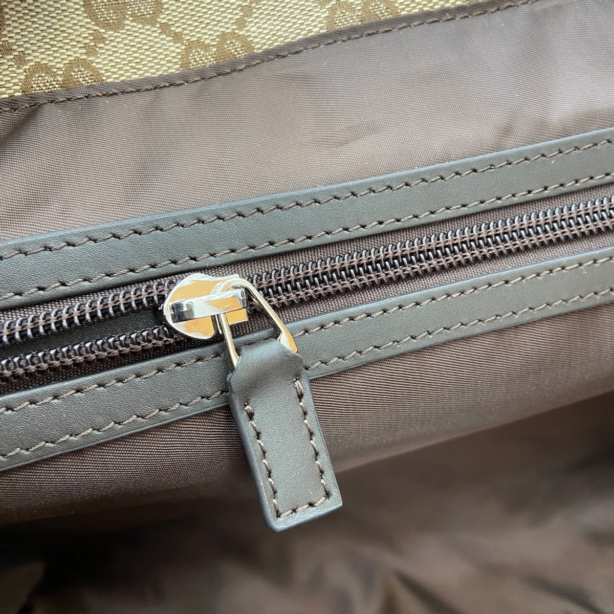 GUCCI Original GG大號米棕帆布托特包-802166 13 GUCCI Original GG大號米棕帆布托特包-802166