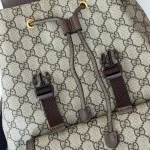 GUCCI Ophidia小號米棕帆布背包-792114：圖片 9
