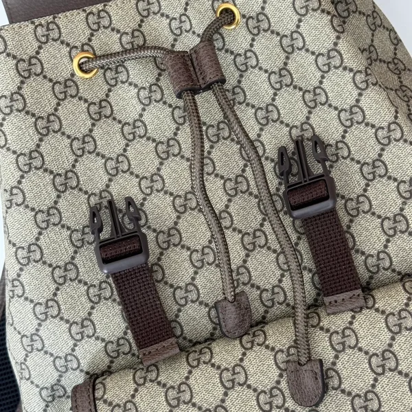 GUCCI Ophidia小號米棕帆布背包-792114：圖片 9