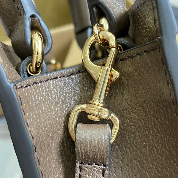 GUCCI Ophidia米棕帆布肩背包-772317：圖片 8