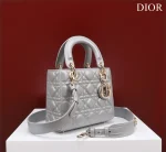 Dior Lady 雲灰羊皮斜挎包小號PM-M0538：圖片 2