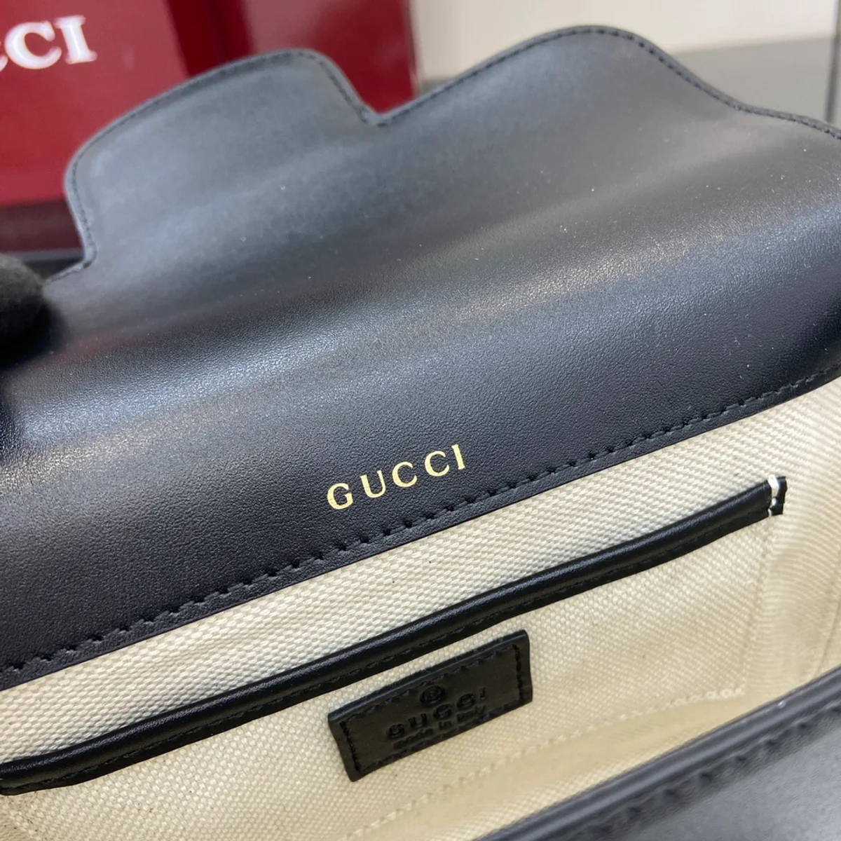 GUCCI Horsebit 1955米棕皮革肩揹包-815205 10 GUCCI Horsebit 1955米棕皮革肩揹包-815205
