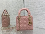 Dior Lady mini 胭脂羊皮斜挎包mini-M0505：圖片 2