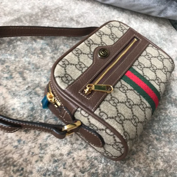 GUCCI Ophidia米白斜背包-517350：圖片 4