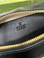 GUCCI Horsebit 1955小號米棕帆布肩揹包-760196：圖片 9