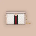 GUCCI GG Supreme小號米棕帆布肩揹包-503877