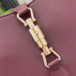 GUCCI Jackie 1961小號紅色皮革肩揹包-810232：圖片 5