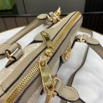 GUCCI Ophidia小號米白帆布手挽包-795249：圖片 7