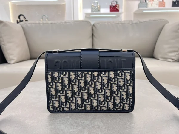 Dior 30 Montaigne 藍色皮革斜背包中號MM-M9203：圖片 3