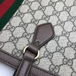 GUCCI Ophidia中號藍米帆布托特包-631685：圖片 7