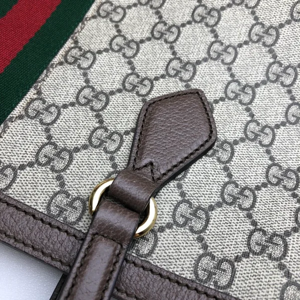 GUCCI Ophidia中號藍米帆布托特包-631685：圖片 7