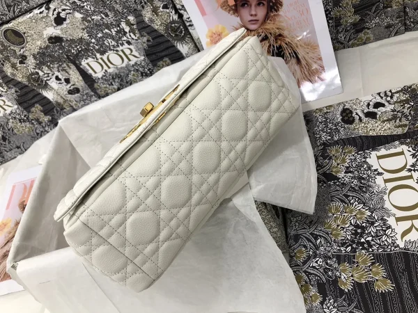 Dior Caro 象牙色小牛皮斜挎包中號MM-M9242：圖片 5