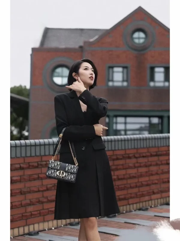 Dior 30 Montaigne 藍色單肩包小號PM-Monta：圖片 6