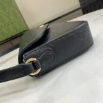 GUCCI GG Signature小號黑色皮革肩揹包-772794：圖片 7