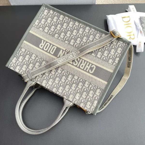 Dior Book 灰色托特包中號MM-M1324：圖片 10