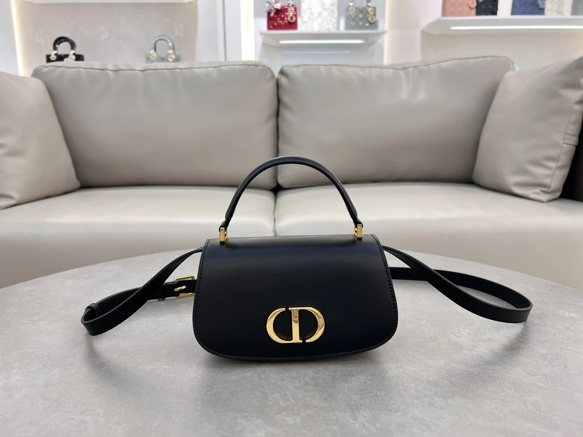 Dior 30 Montaigne 黑色斜挎包小號PM-M9370 2 Dior 30 Montaigne 黑色斜挎包小號PM-M9370