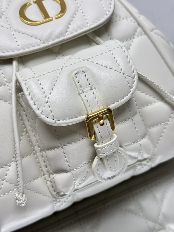 Dior Caro 白色羊皮背包小號PM-M6302：圖片 4