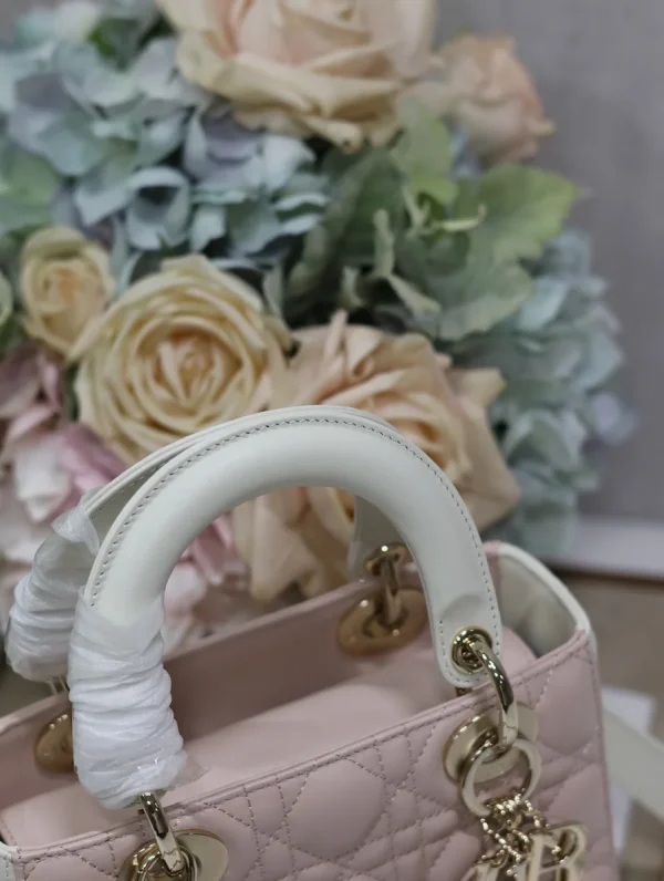 Dior Lady 米色斜挎包小號PM-M0531：圖片 6
