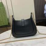 GUCCI Jackie Notte黑色漆皮肩揹包-782889：圖片 4