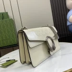 GUCCI Dionysus小號黑色漆皮肩揹包-795005：圖片 3