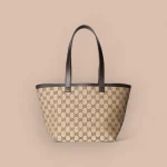 GUCCI Totissima小號米棕帆布托特包-788211