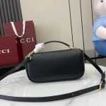 GUCCI Horsebit 1955小號米黑塗層手提包-815206：圖片 4