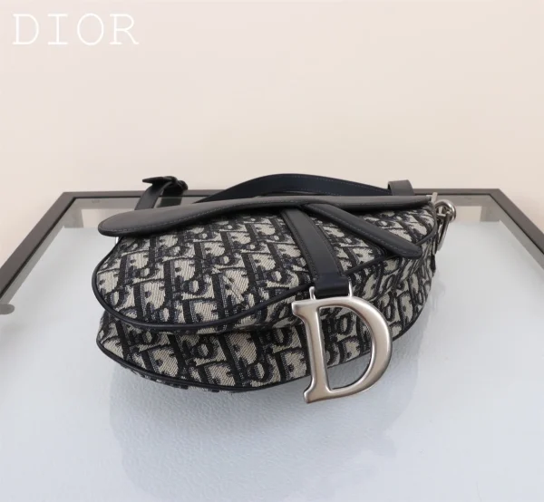Dior Saddle 藍色單肩包中號MM-M0455：圖片 6