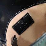 GUCCI Gucci Bamboo 1947黑色皮革手提包-760246：圖片 10