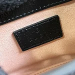 GUCCI Gucci Diana迷你黑色皮革手提包-760251：圖片 9