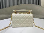 Dior Jolie mini 奶白小牛皮斜背包-M9272：圖片 8