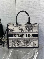 Dior Book 奶白色托特包中號MM-M1296：圖片 2