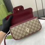 GUCCI Horsebit 1955小號紅柔皮手挽包-815206：圖片 8