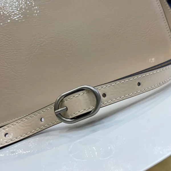 GUCCI Dionysus中號灰漆皮手提包-795007：圖片 7