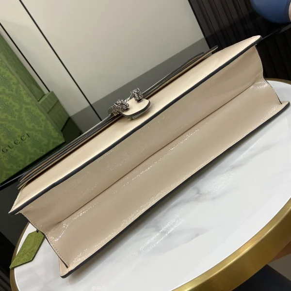 GUCCI Dionysus大號灰漆皮肩揹包-795003：圖片 5