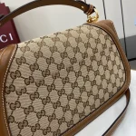 GUCCI Blondie中號黑色皮革手挽包-815716：圖片 5