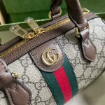 GUCCI Gucci Lido米白皮革斜揹包-772053：圖片 6
