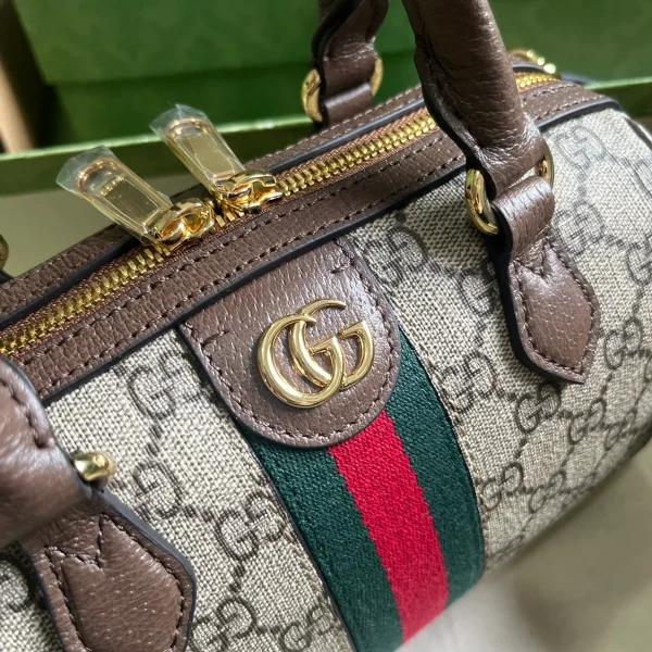 GUCCI Gucci Lido米白皮革斜揹包-772053：圖片 6