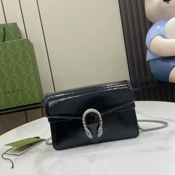GUCCI Dionysus紅色漆皮斜背包-795368：圖片 2
