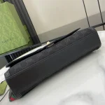 GUCCI Luce黑色帆布肩揹包-786027：圖片 5