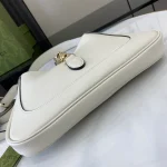 GUCCI Jackie 1961小號灰褐皮革肩揹包-810232：圖片 5