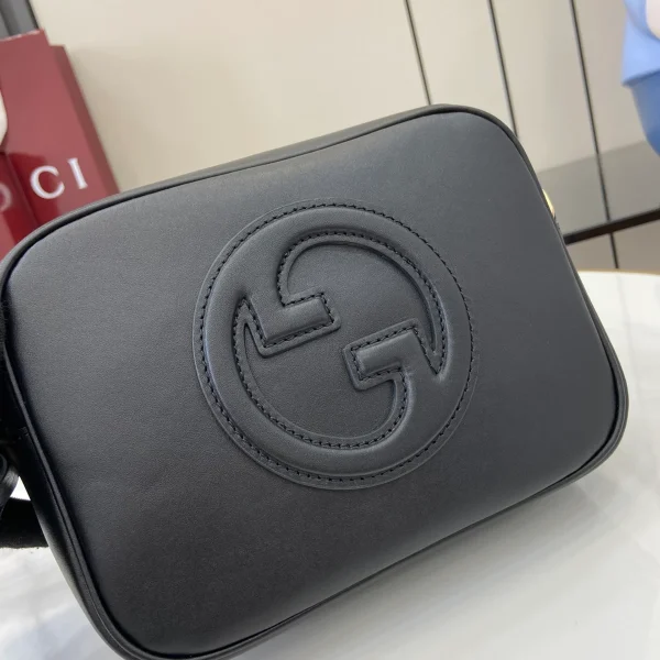 GUCCI Blondie迷你米棕帆布斜揹包-820429：圖片 6