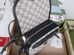 GUCCI Ophidia迷你米棕帆布斜揹包-772239：圖片 7