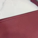 GUCCI Rosso Ancora紅色皮革斜揹包-801887：圖片 6