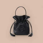 GUCCI Gucci Blondie迷你金色金屬水桶包-760313