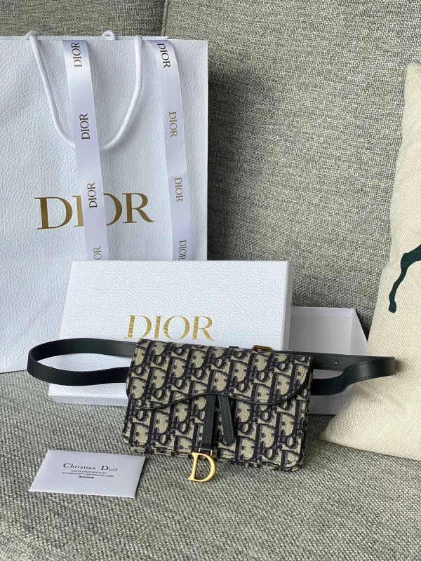 Dior Saddle 藍色腰包小號PM-S5619：圖片 2