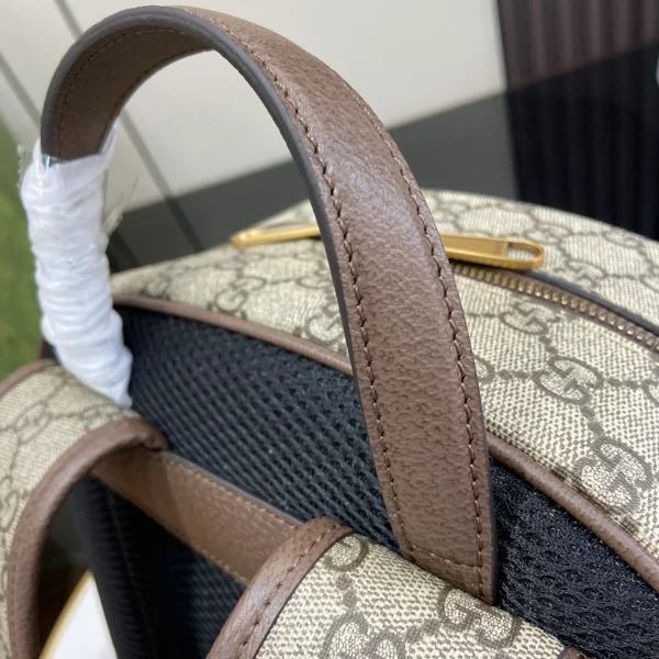 GUCCI Ophidia中號米棕帆布雙肩包-779901：圖片 8