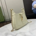 GUCCI Jackie Notte象牙漆皮手提包-782889：圖片 3